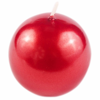 Świeca kula 60mm L27 077 m. czerwony