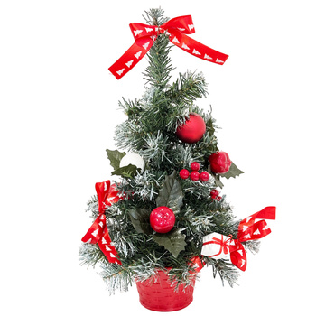 Drzewko sztuczne 27377 z ozdobami 50cm