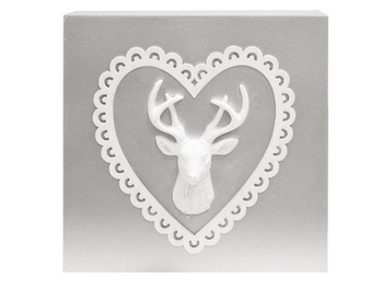 Szkatułka renifer kwadrat 15cm 110507