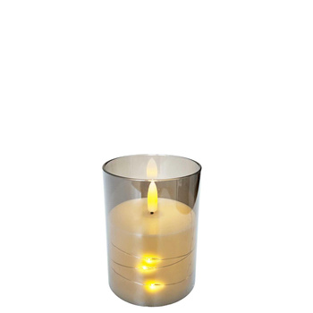 Świeca LED z drucikiem 27203 10x7,5cm