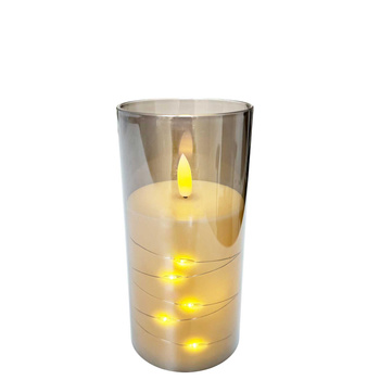 Świeca LED z drucikiem 27205 15x7,5cm