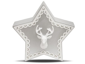 Szkatułka renifer gwiazda 15cm 110503