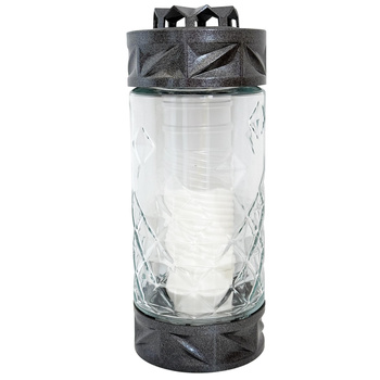 Znicz K-9549 TUBA srebrny (9szt)