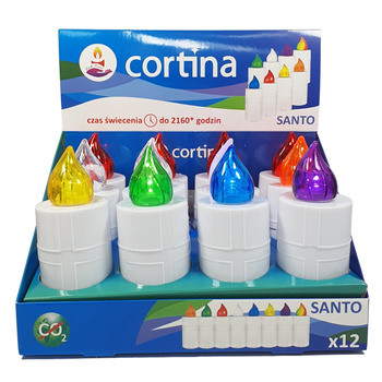 Znicz elektroniczny 3/22/WLC.SANTO 12szt mix