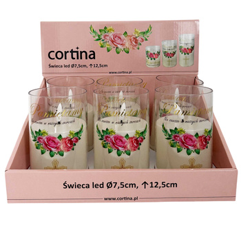 Świeca LED pamiętamy 5/24/JFN 6szt 12x7,5cm