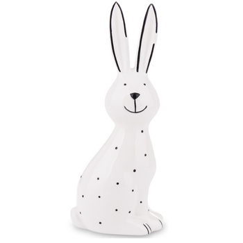 Figurka KRÓLIK 152765 w kropki biały 20cm