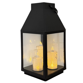 Latarnia plastikowa LED 27166 AKRYL czarny 35cm