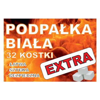PODPAŁKA kostka biała Extra 32kst
