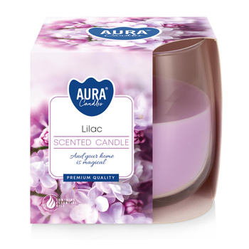 Świeca w szkle SN71-38 Bispol - Lilac