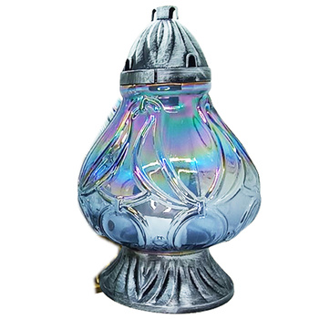 Znicz K-9358 GRUSZKA srebrny (4szt)