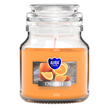 Świeca w szkle SND71-63 Bispol - Orange