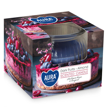 Świeca w szkle SN69-373 Bispol - Dark fruit Almond