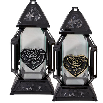 Znicz K-9471 KATEDRA serce zł/sr mix (4szt)