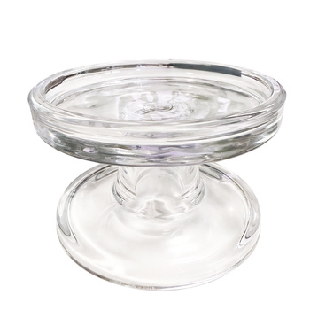 Świecznik owal na nodze 26425 2w1 6,3x10cm