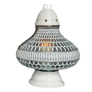 Znicz K-9662 UFO premium biały/srebrny (2szt)