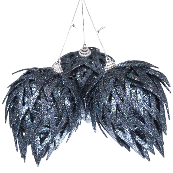 Zawieszka BOMBKA SY209 granatowy 3szt 8cm