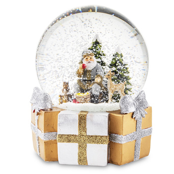 Pozytywka SZKLANA KULA 139897 MIKOŁAJ 16x11cm