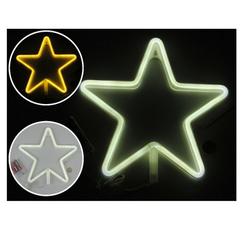 Gwiazda led C36205 NEON zimny biały 28x28x2cm