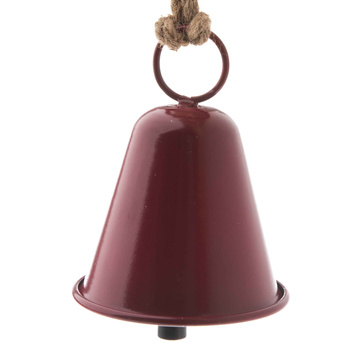 Zawieszka DZWONEK AR076 metal czerwony 30x9,5cm