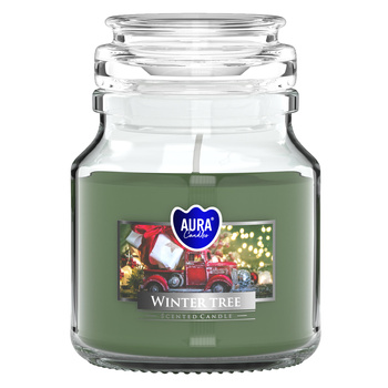 Świeca w szkle SND71-348 Bispol - Winter tree