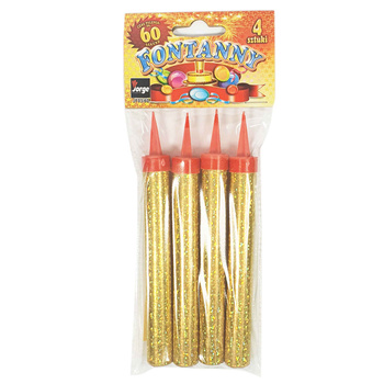 Świeczki urodzinowe FONTANNY: 12cm 4szt