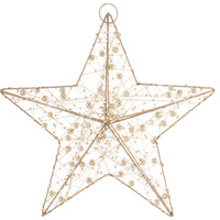 Gwiazda led 146988 średni złoty 25x25x7cm