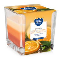 Świeca w szkle SNK80-63 Bispol - Orange