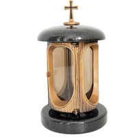 Znicz GRANIT kapliczka 27442 czarny złoty (1szt)