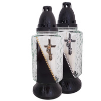 Znicz K-7484 TRÓJKĄT krzyż mix (8szt)