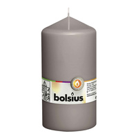 Świeca pieńkowa 150/78  Bolsius ciepły szary