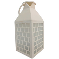 Latarnia plastikowa LED HY-0062 biały 28x11,5cm