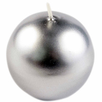 Świeca kula 60mm L2 065 m. srebrny