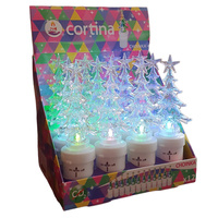 Znicz elektroniczny CHOINKA 4/15/WLC 12szt zm. kol