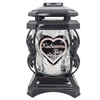 Znicz K-8139 KAPLICZKA Tacie srebrny (6szt)