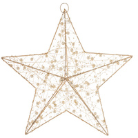 Gwiazda led 146989 duży złoty 30x30x8cm