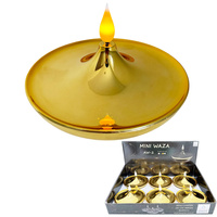 Świeca LED waza AW-2 złoty 6szt 8x11cm