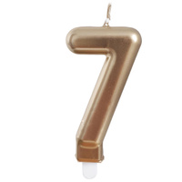 Świeczka urodzinowa 26488 cyfra złoty 7