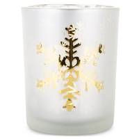 Świecznik 140823 ŚNIEŻYNKA duży złoty 12,5x10cm