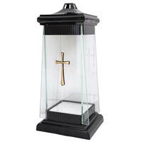 Znicz K-9495 KATEDRA z krzyżem złoty  (9szt)