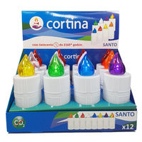 Znicz elektroniczny 3/22/WLC.SANTO 12szt mix