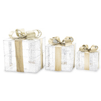 Pudełka ozdobne LED 171265 kpl 3szt 30-24-18cm