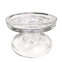 Świecznik owal na nodze 26425 2w1 6,3x10cm