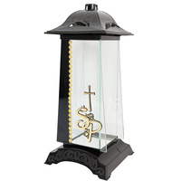 Znicz K-9525 KATEDRA ŚP z krzyżem złoty (4szt)