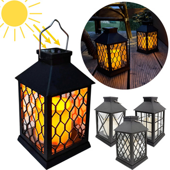 Latarnia plastikowa SOLAR 26917 mix 18x10,5cm