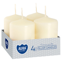 Świeca pieńkowa 60/40 ecru 011 Bispol 4szt