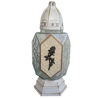 Znicz K-6388 DIAMENT biały/złoty (6szt) 