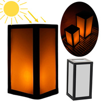 Latarnia plastikowa SOLAR 27109 czarny 20x10,5cm