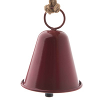 Zawieszka DZWONEK AR076 metal czerwony 30x9,5cm