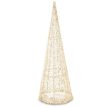 Figurka LED STOŻEK 171253 złoty 60x16x16cm