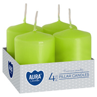 Świeca pieńkowa 60/40 seledynowa 064 Bispol 4szt